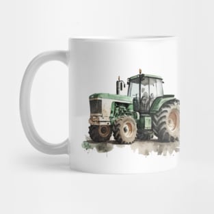 tractor for farmer watercolor Mug